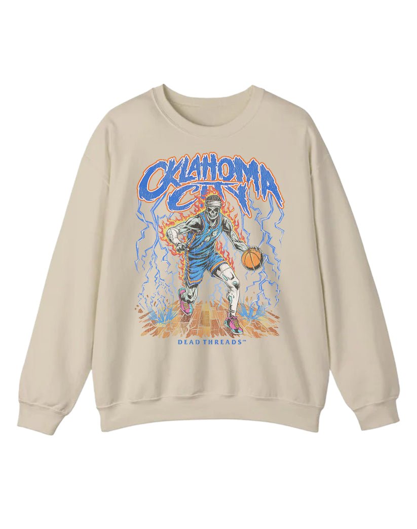 OKLAHOMA CITY BASKETBALL CREWNECK SWEATSHIRT – Sweatshirt – Dead Threads Apparel
