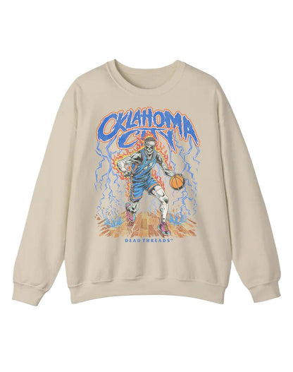 OKLAHOMA CITY BASKETBALL CREWNECK SWEATSHIRT – Sweatshirt – Dead Threads Apparel