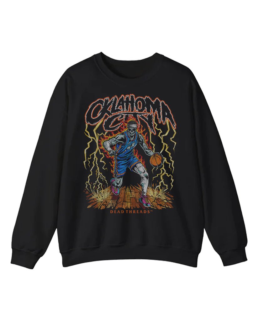OKLAHOMA CITY BASKETBALL CREWNECK SWEATSHIRT – Sweatshirt – Dead Threads Apparel