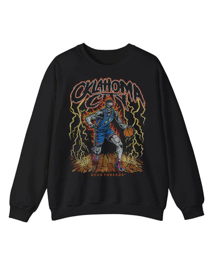 OKLAHOMA CITY BASKETBALL CREWNECK SWEATSHIRT – Sweatshirt – Dead Threads Apparel