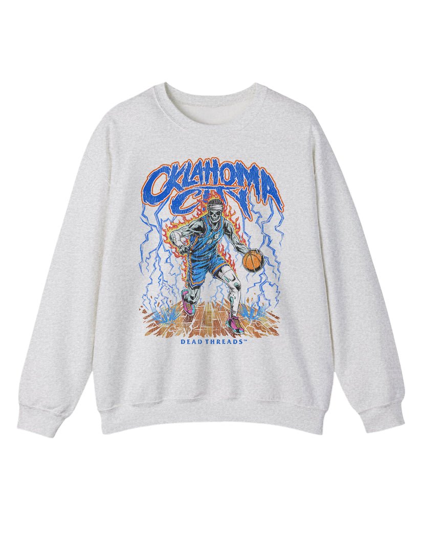 OKLAHOMA CITY BASKETBALL CREWNECK SWEATSHIRT – Sweatshirt – Dead Threads Apparel
