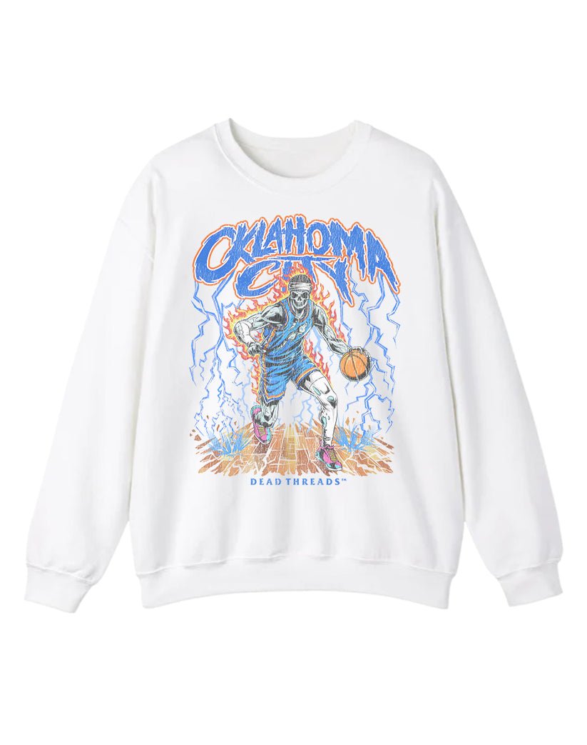 OKLAHOMA CITY BASKETBALL CREWNECK SWEATSHIRT – Sweatshirt – Dead Threads Apparel