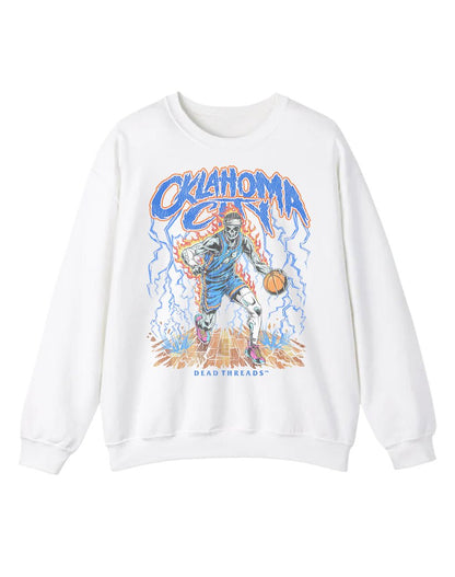 OKLAHOMA CITY BASKETBALL CREWNECK SWEATSHIRT – Sweatshirt – Dead Threads Apparel