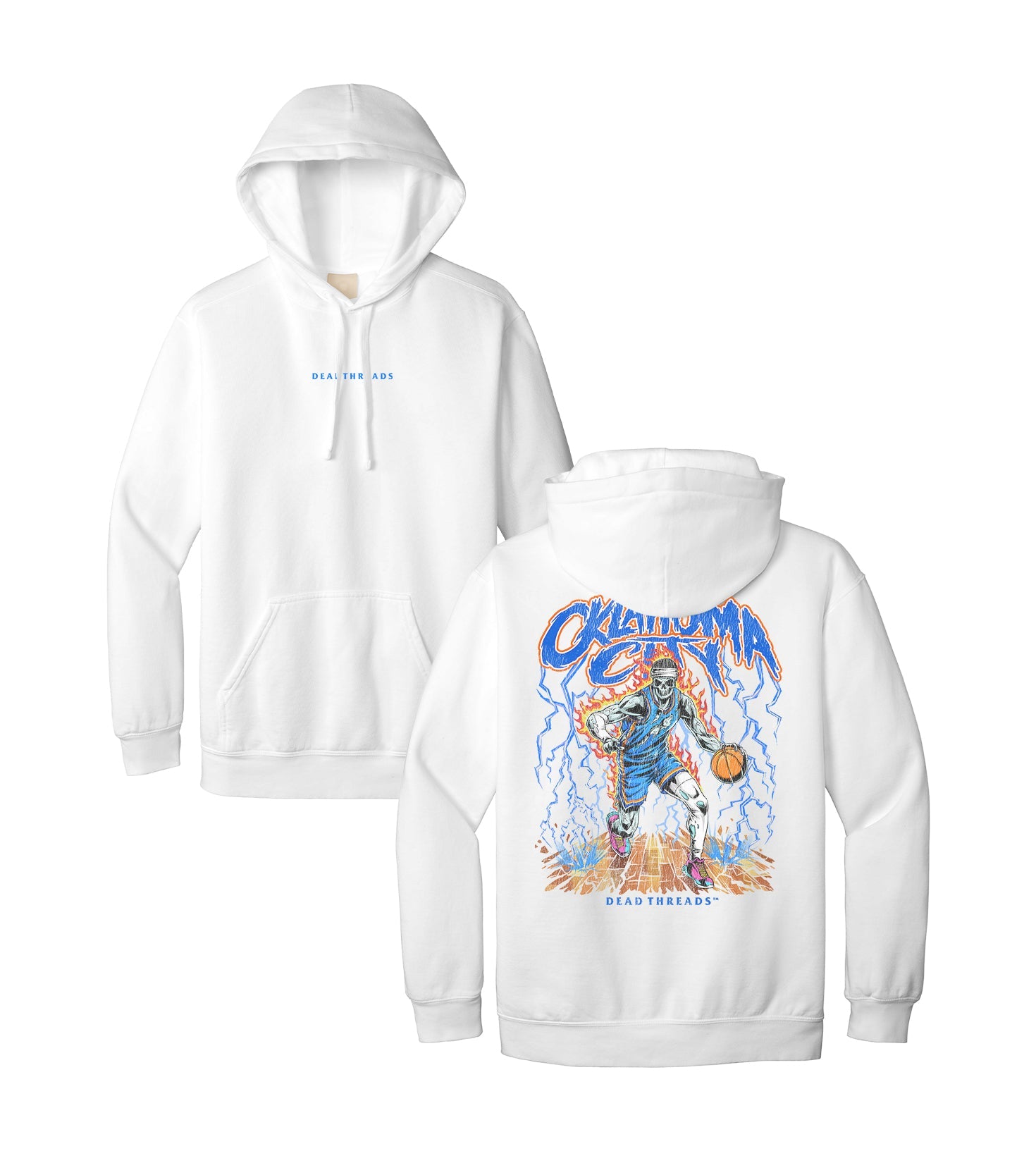 OKLAHOMA CITY BASKETBALL - “DT ESSENTIAL" HOODIE – Hoodie – Dead Threads Apparel