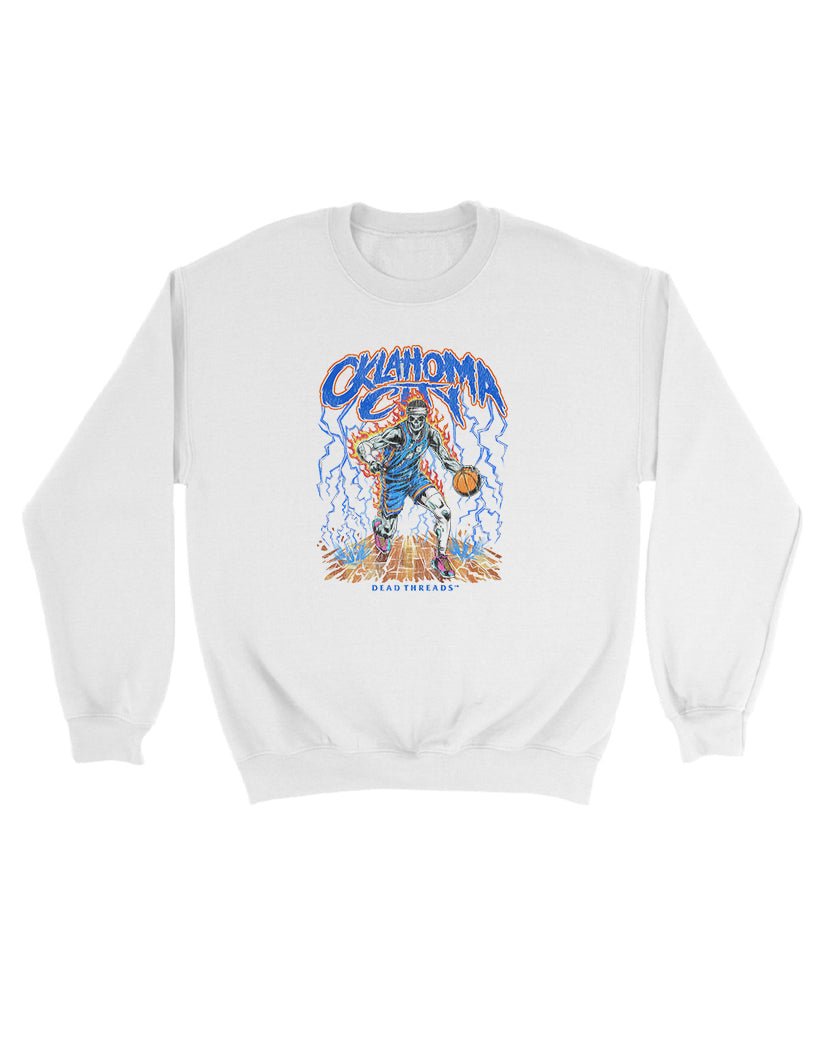 OKLAHOMA CITY BASKETBALL KIDS CREWNECK SWEATSHIRT – Kids clothes – Dead Threads Apparel