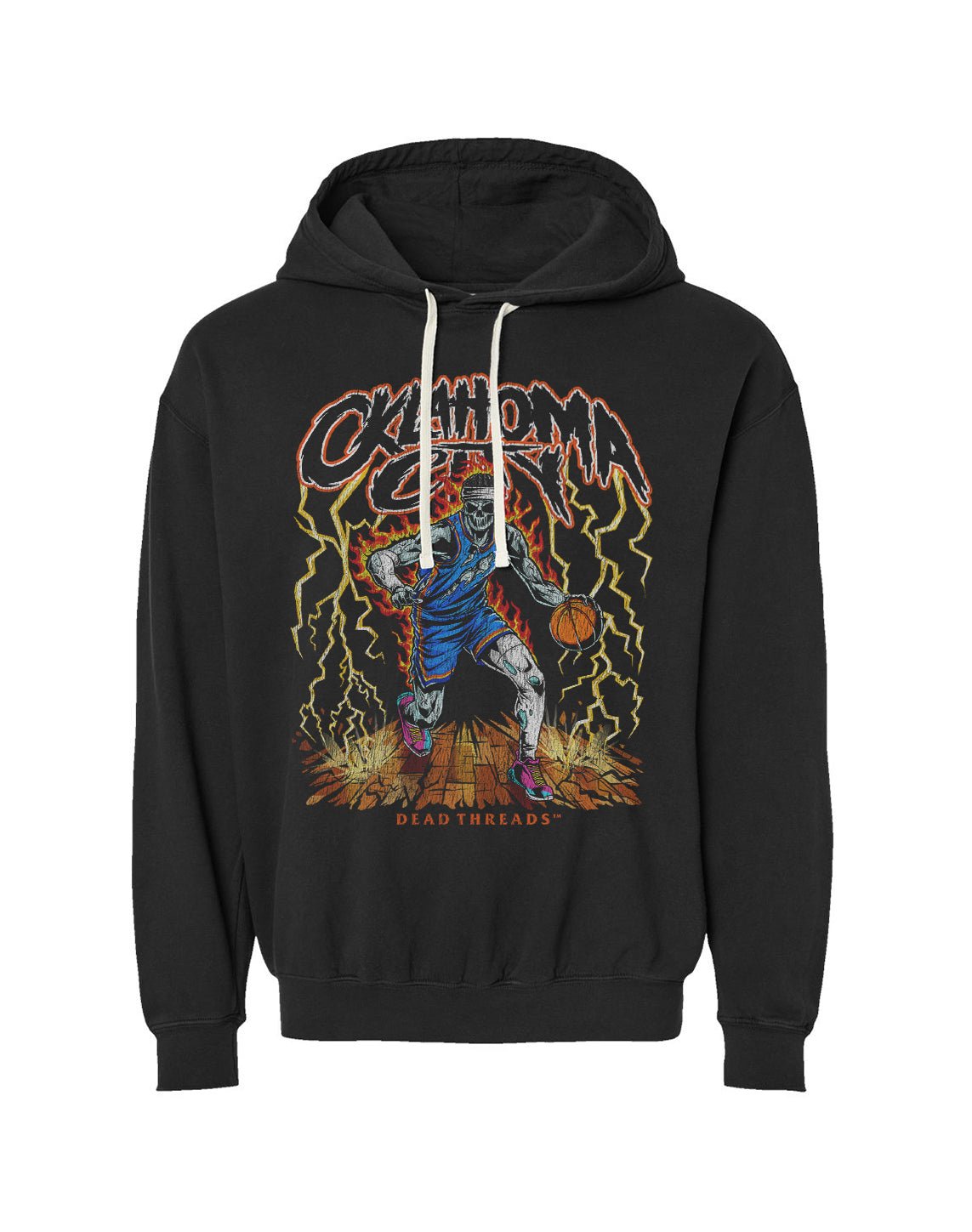 OKLAHOMA CITY BASKETBALL - LIGHTWEIGHT HOODIE – Lightweight – Dead Threads Apparel