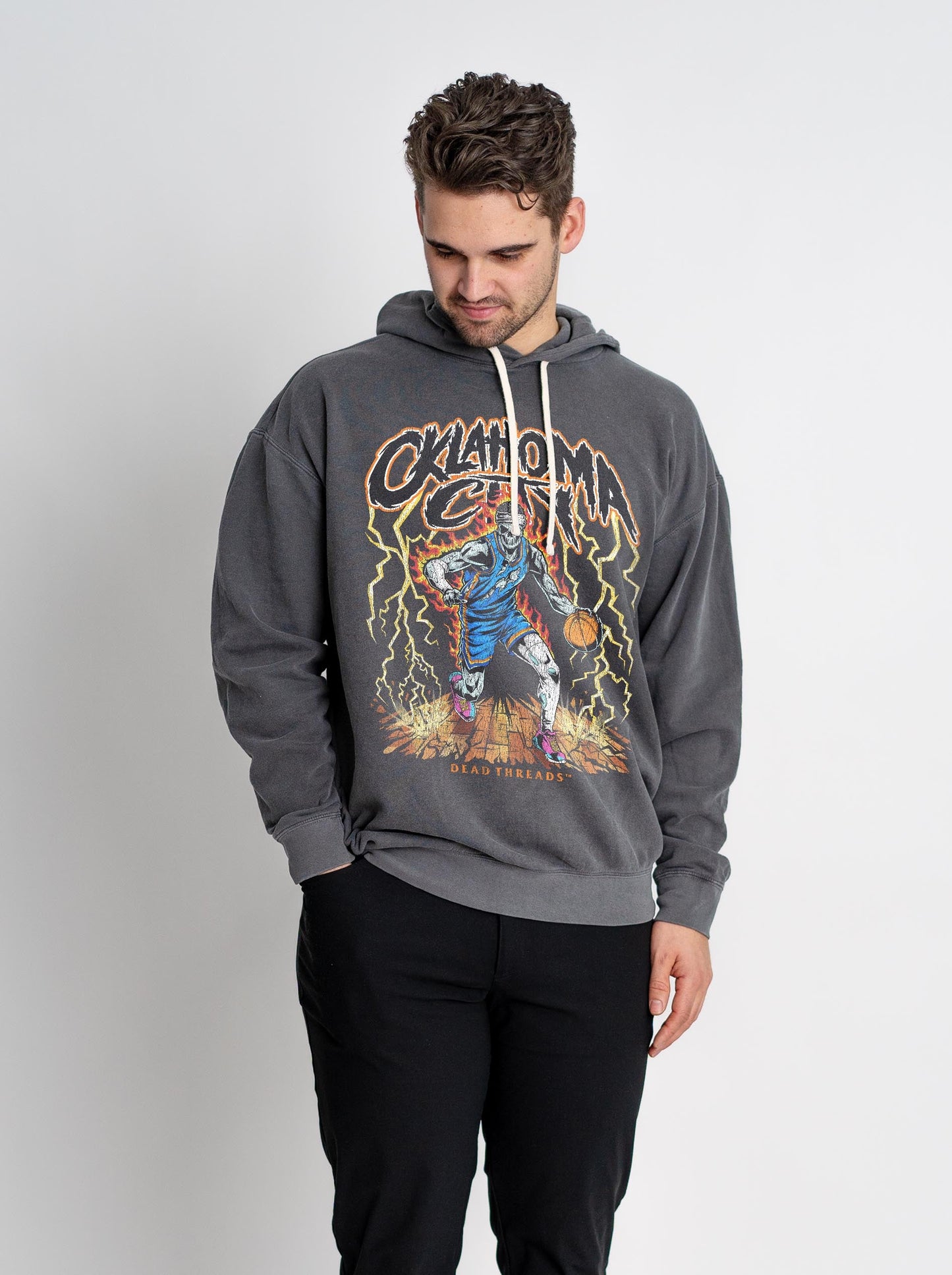 OKLAHOMA CITY BASKETBALL - LIGHTWEIGHT HOODIE – Lightweight – Dead Threads Apparel