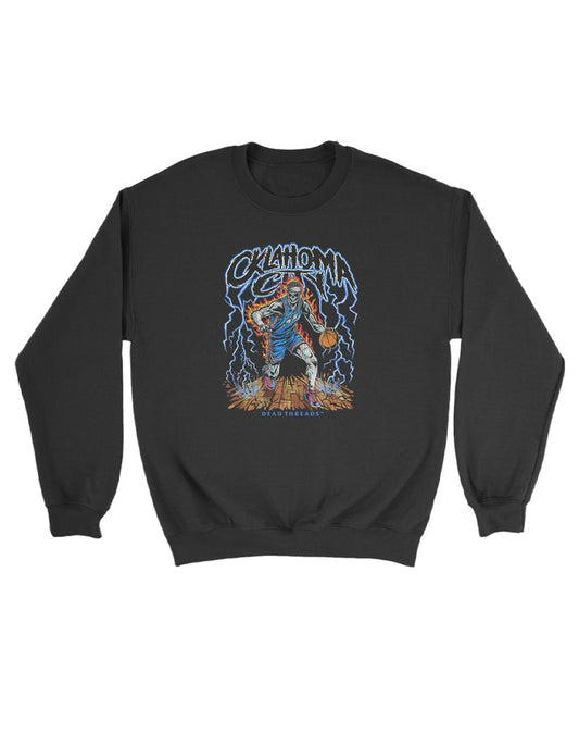 OKLAHOMA CITY "BLUE" BASKETBALL KIDS CREWNECK SWEATSHIRT – Kids clothes – Dead Threads Apparel