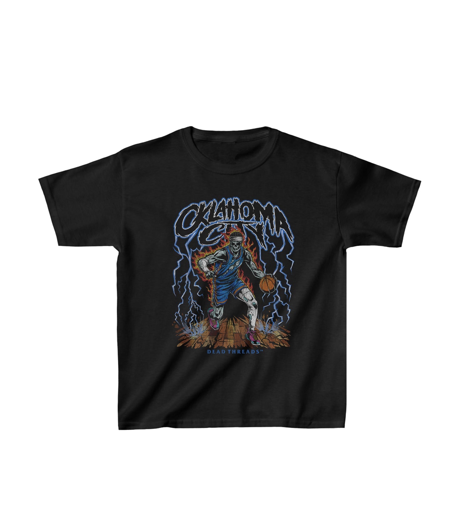 OKLAHOMA CITY "BLUE" BASKETBALL - KIDS – Kids clothes – Dead Threads Apparel