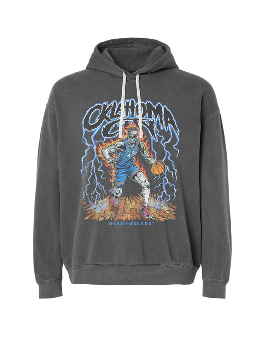 OKLAHOMA CITY "BLUE" BASKETBALL - LIGHTWEIGHT HOODIE – Lightweight – Dead Threads Apparel