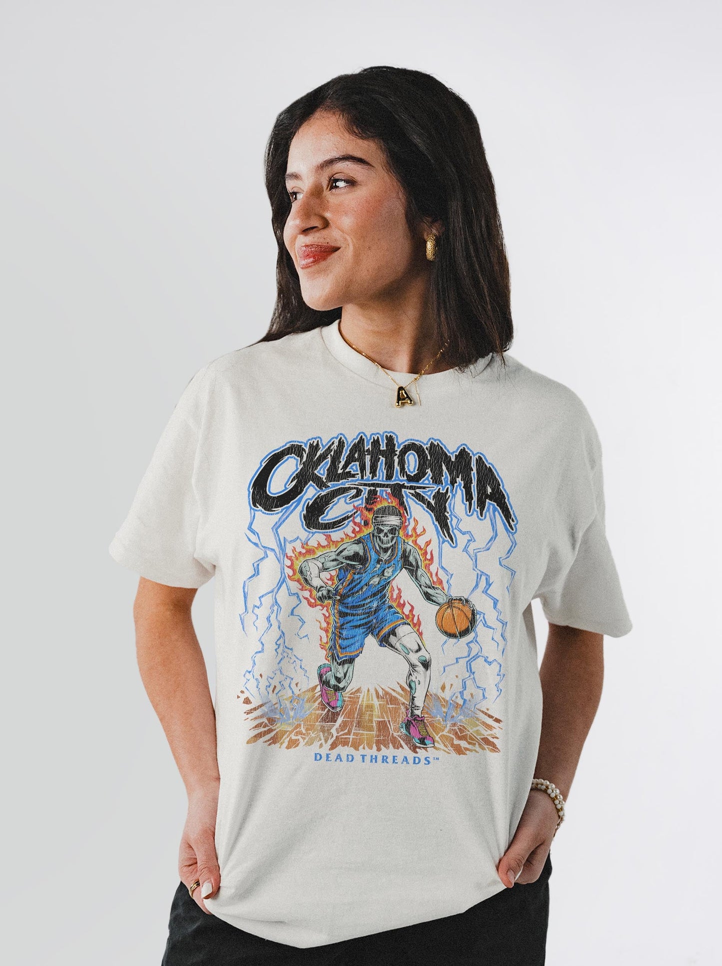 OKLAHOMA CITY "BLUE" BASKETBALL – T-Shirt – Dead Threads Apparel