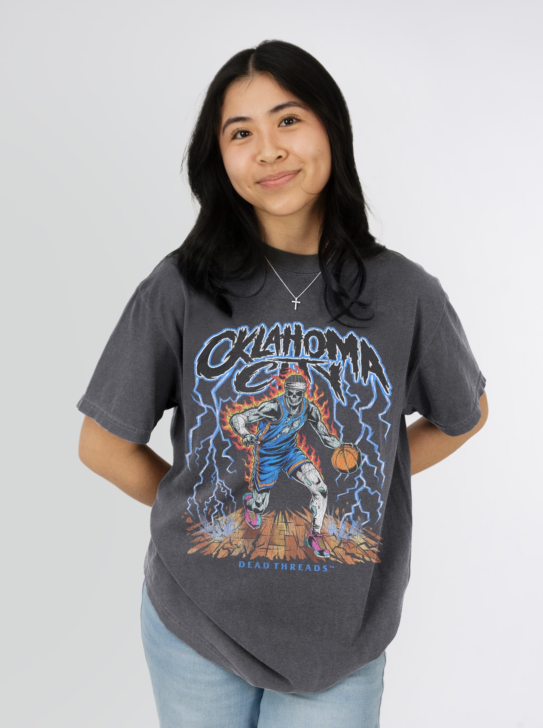 OKLAHOMA CITY "BLUE" BASKETBALL – T-Shirt – Dead Threads Apparel