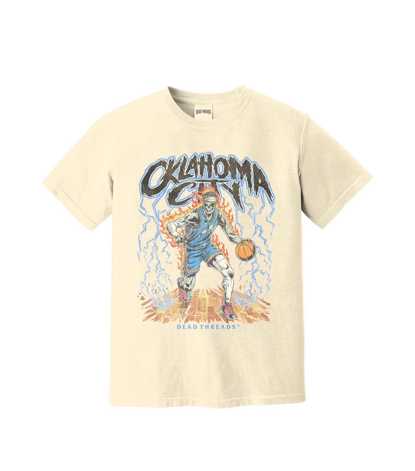 OKLAHOMA CITY "BLUE" BASKETBALL – T-Shirt – Dead Threads Apparel