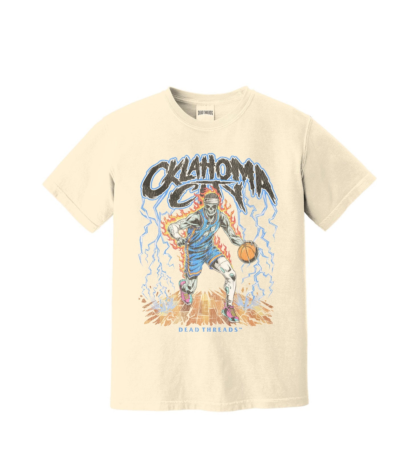 OKLAHOMA CITY "BLUE" BASKETBALL – T-Shirt – Dead Threads Apparel