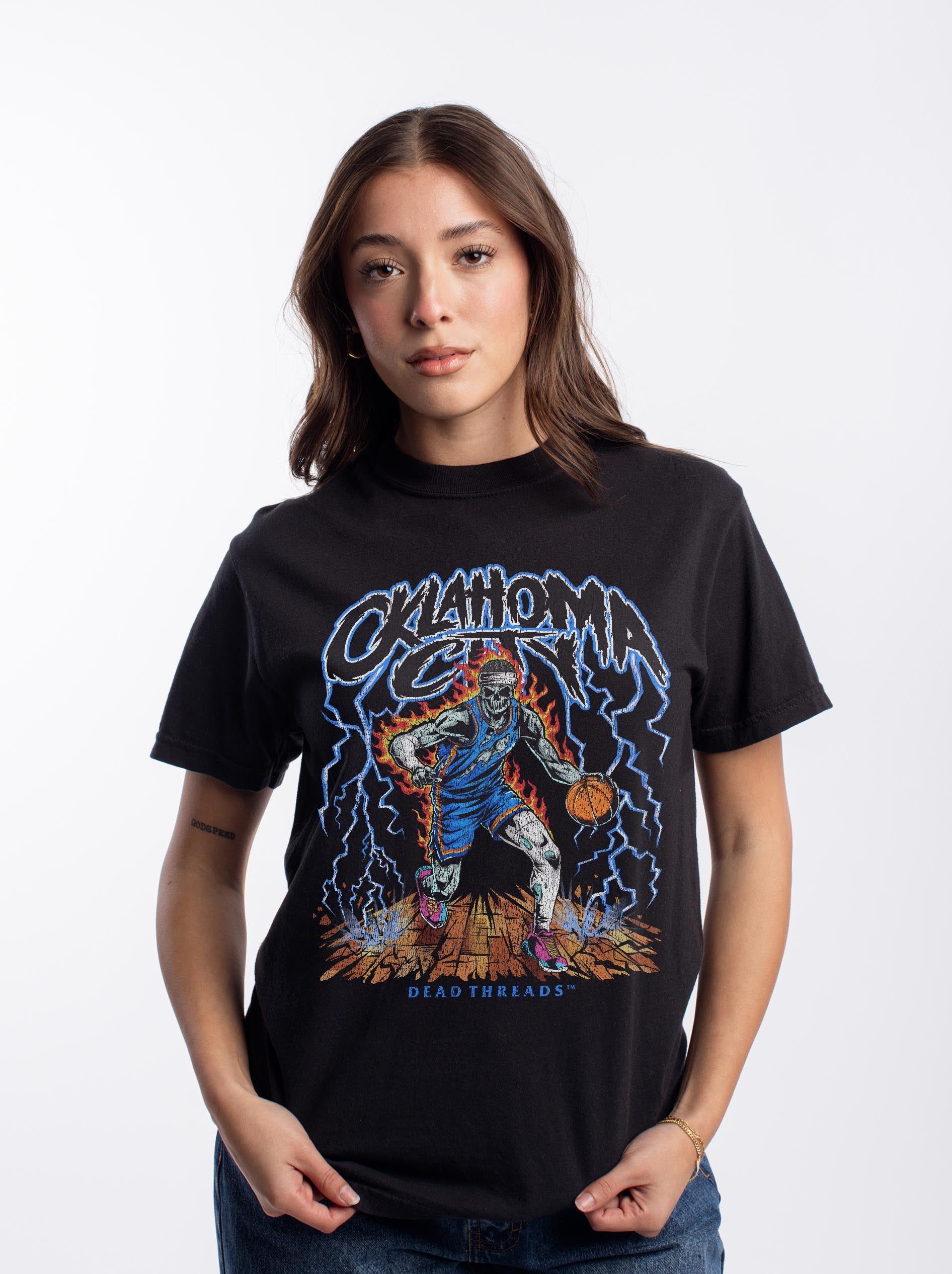 OKLAHOMA CITY "BLUE" BASKETBALL – T-Shirt – Dead Threads Apparel