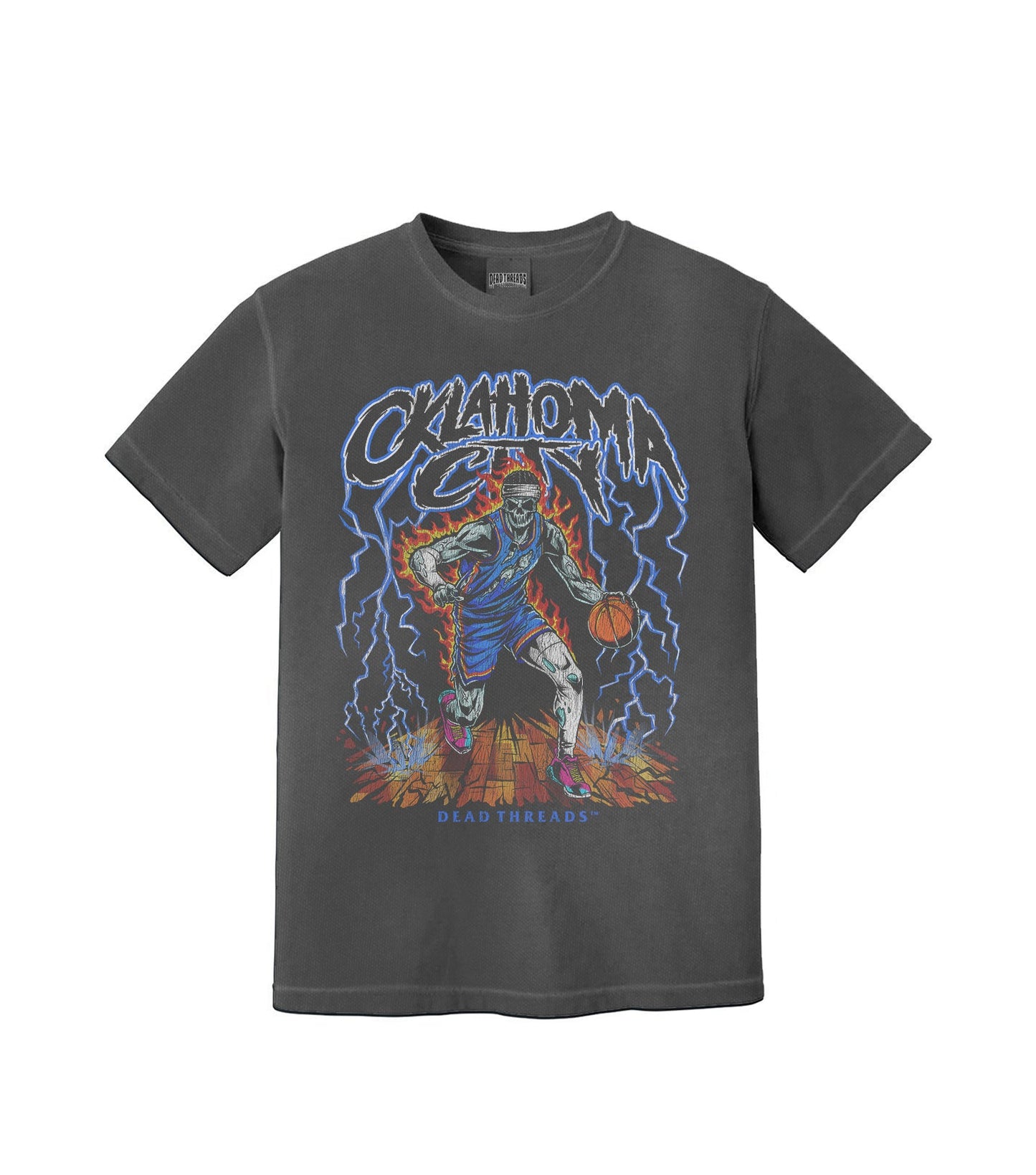 OKLAHOMA CITY "BLUE" BASKETBALL – T-Shirt – Dead Threads Apparel