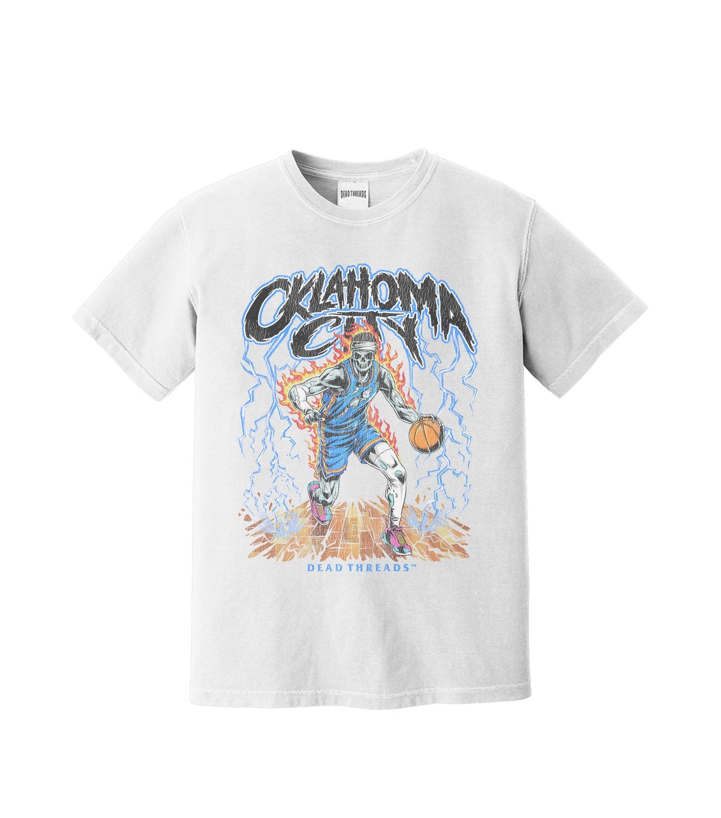 OKLAHOMA CITY "BLUE" BASKETBALL – T-Shirt – Dead Threads Apparel