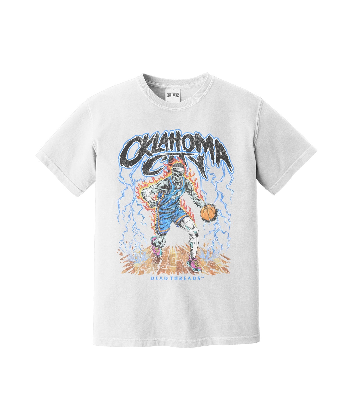 OKLAHOMA CITY "BLUE" BASKETBALL – T-Shirt – Dead Threads Apparel