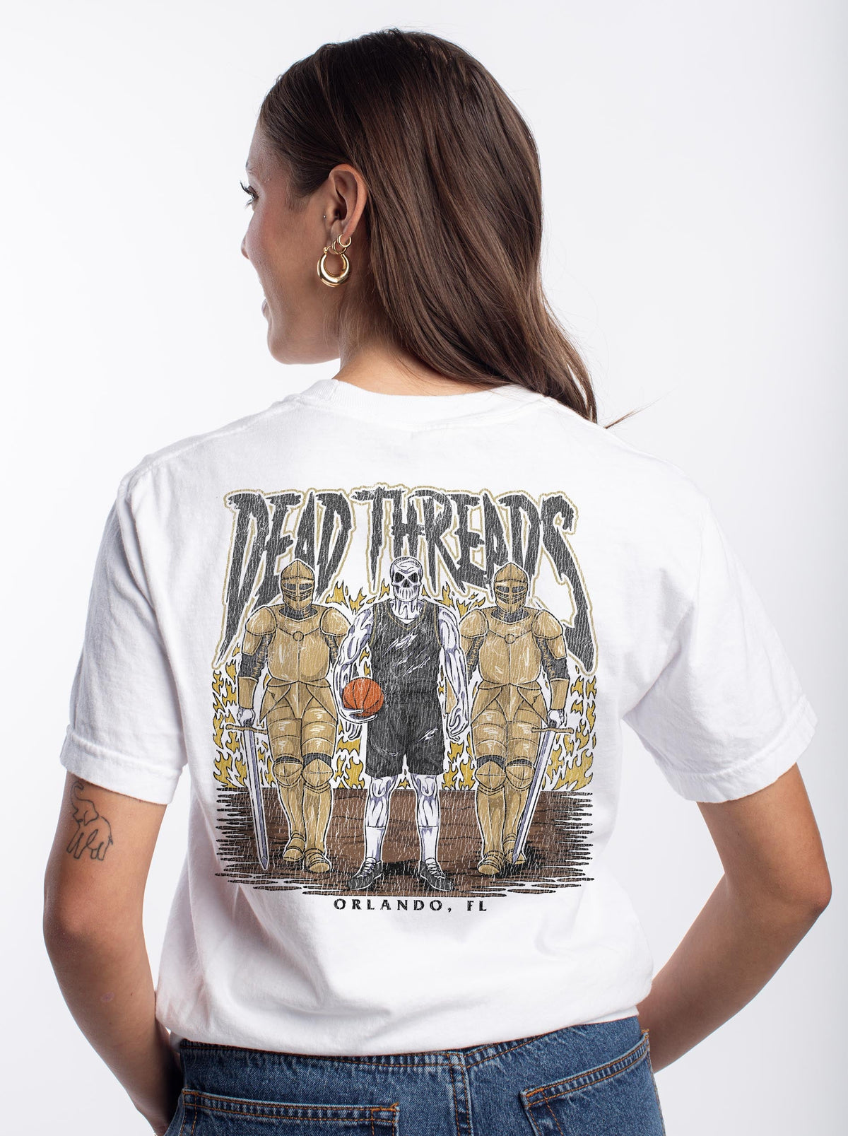 ORLANDO BASKETBALL - “3 SKULL” PREMIUM T-SHIRT – T-Shirt – Dead Threads Apparel