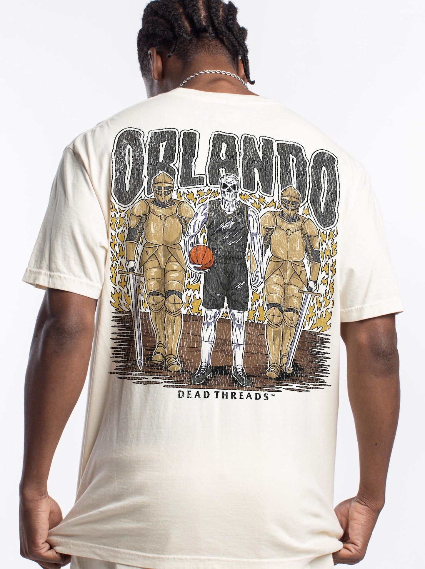 ORLANDO BASKETBALL - “3 SKULL” PREMIUM T - SHIRT – T-Shirt – Dead Threads Apparel