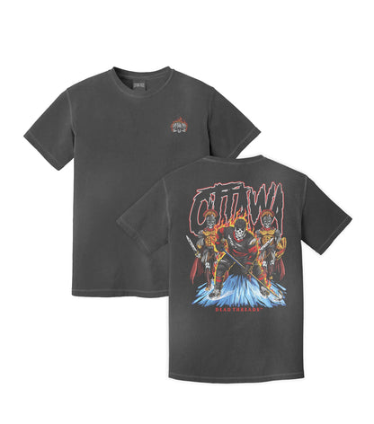 OTTAWA HOCKEY - “3 SKULL” PREMIUM T - SHIRT – T-Shirt – Dead Threads Apparel