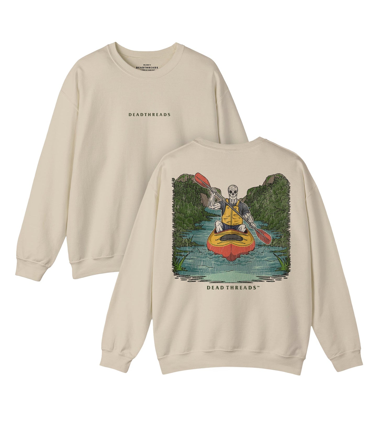 PADDLE OR PERISH - “DT ESSENTIAL" CREWNECK SWEATSHIRT – Sweatshirt – Dead Threads Apparel