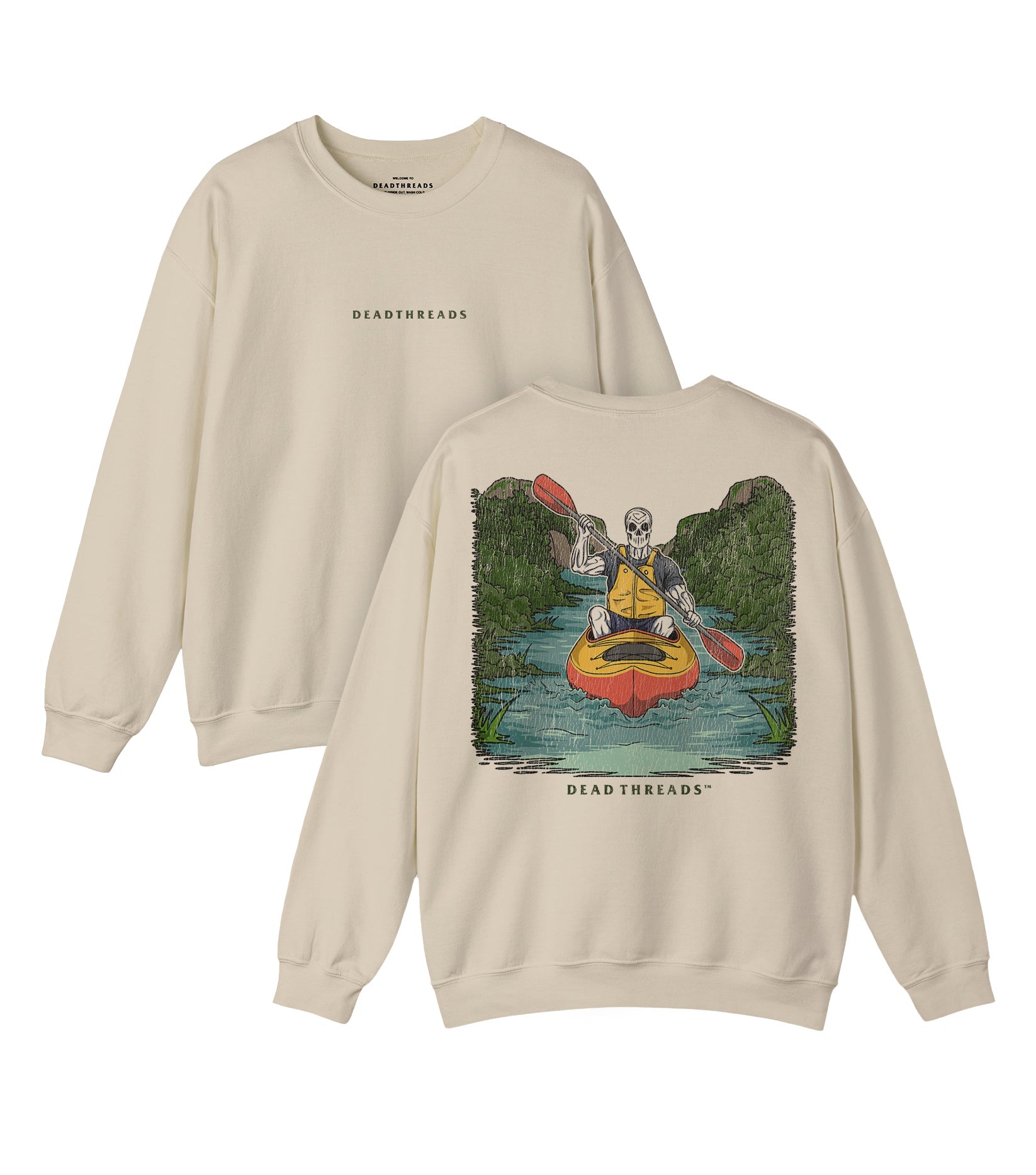 PADDLE OR PERISH - “DT ESSENTIAL" CREWNECK SWEATSHIRT – Sweatshirt – Dead Threads Apparel