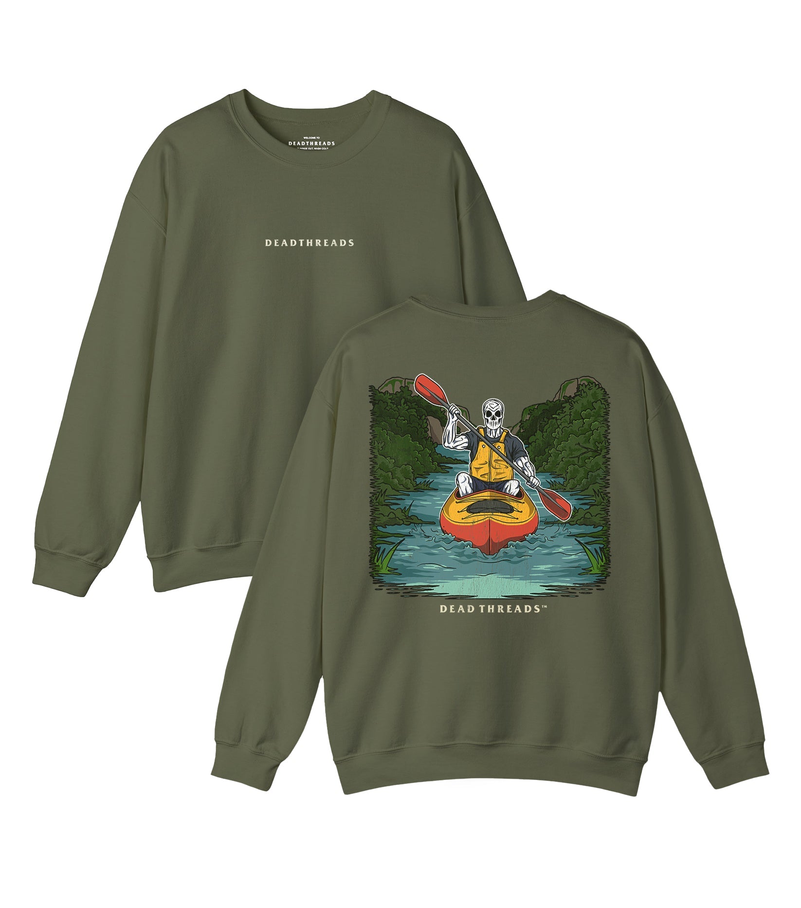 PADDLE OR PERISH - “DT ESSENTIAL" CREWNECK SWEATSHIRT – Sweatshirt – Dead Threads Apparel