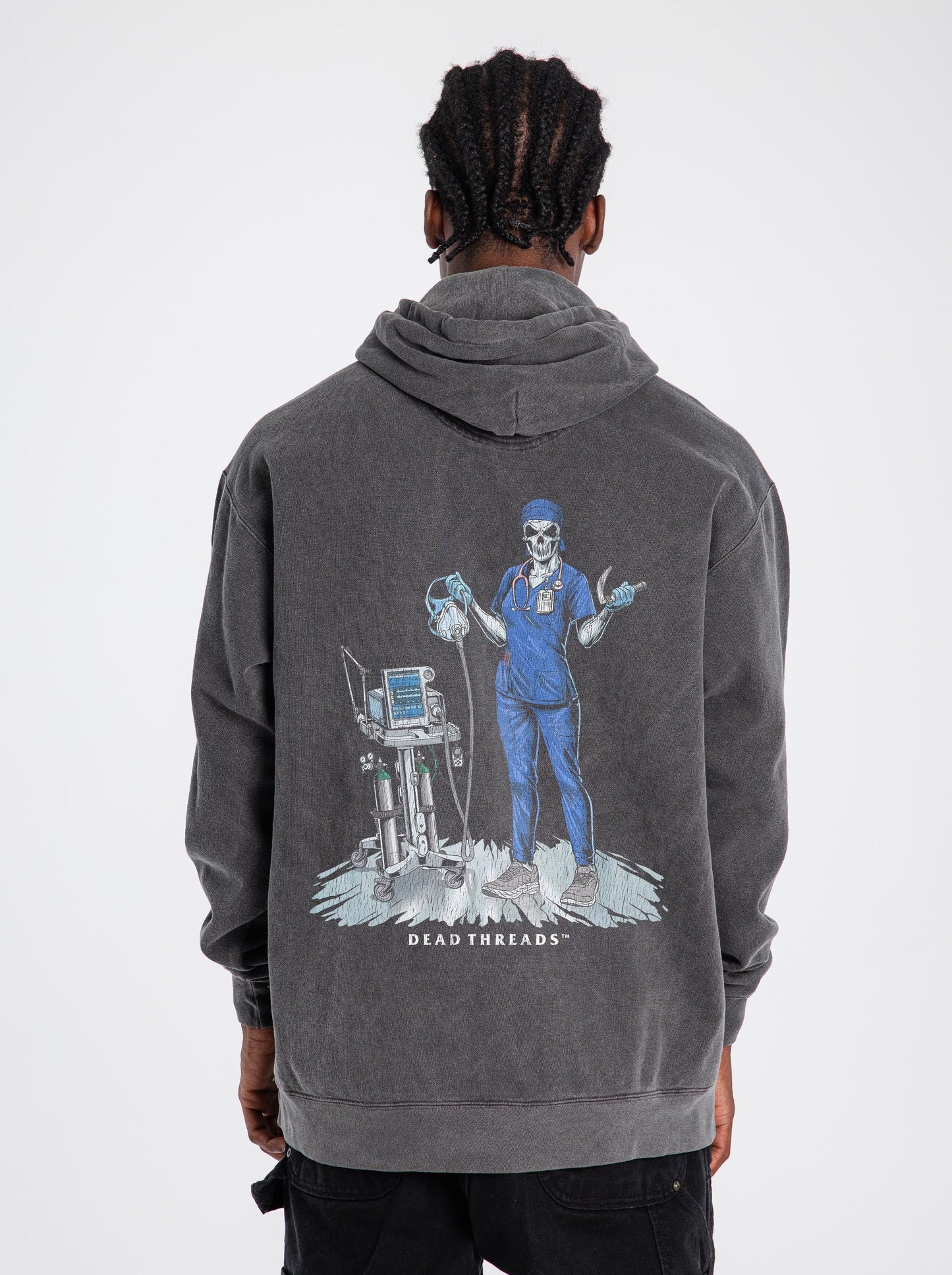 PEEP SHOW (RESPIRATORY THERAPIST, FEMALE) - “DT ESSENTIAL" HOODIE – Hoodie – Dead Threads Apparel