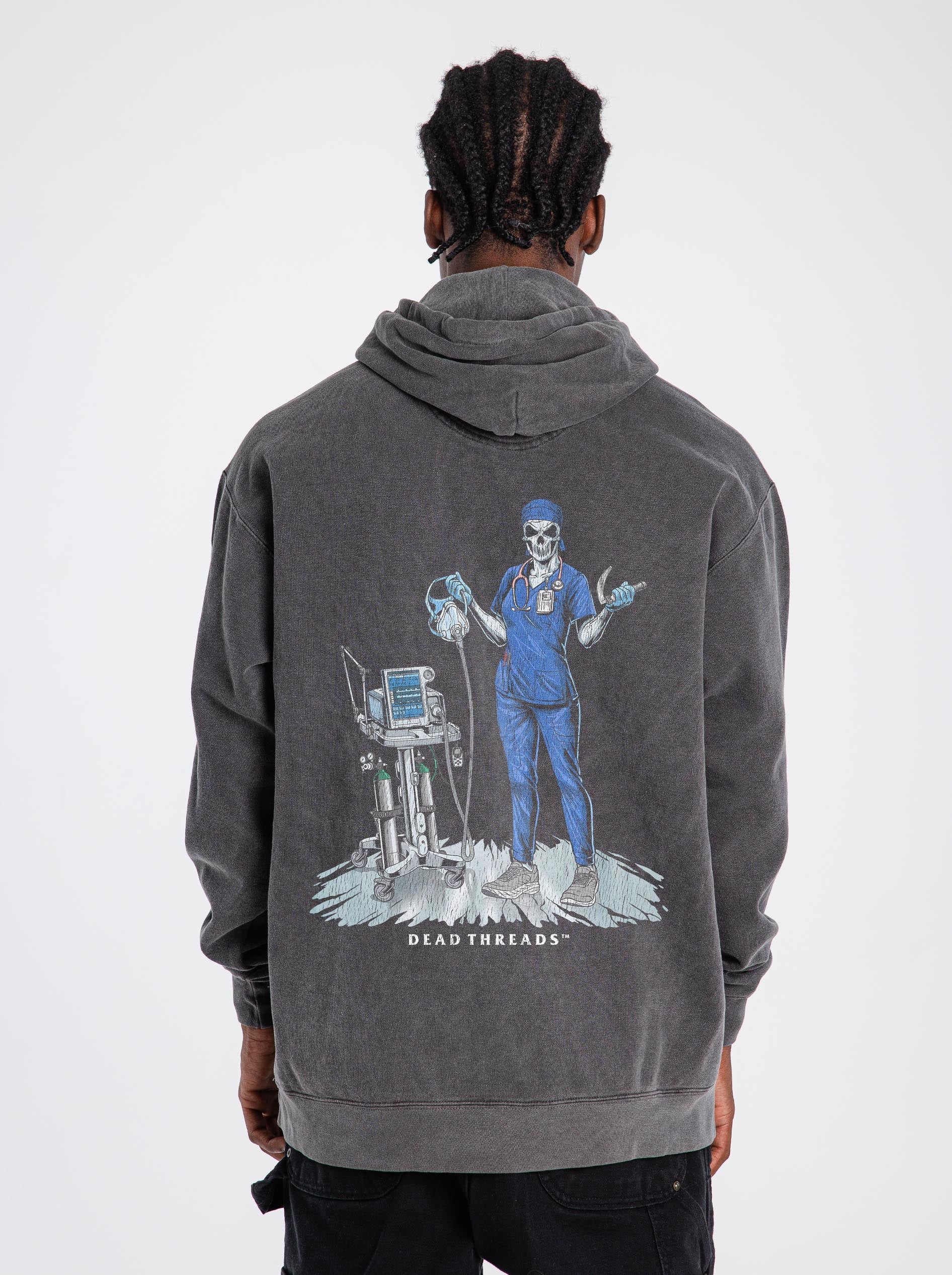 PEEP SHOW (RESPIRATORY THERAPIST, FEMALE) - “DT ESSENTIAL" HOODIE – Hoodie – Dead Threads Apparel