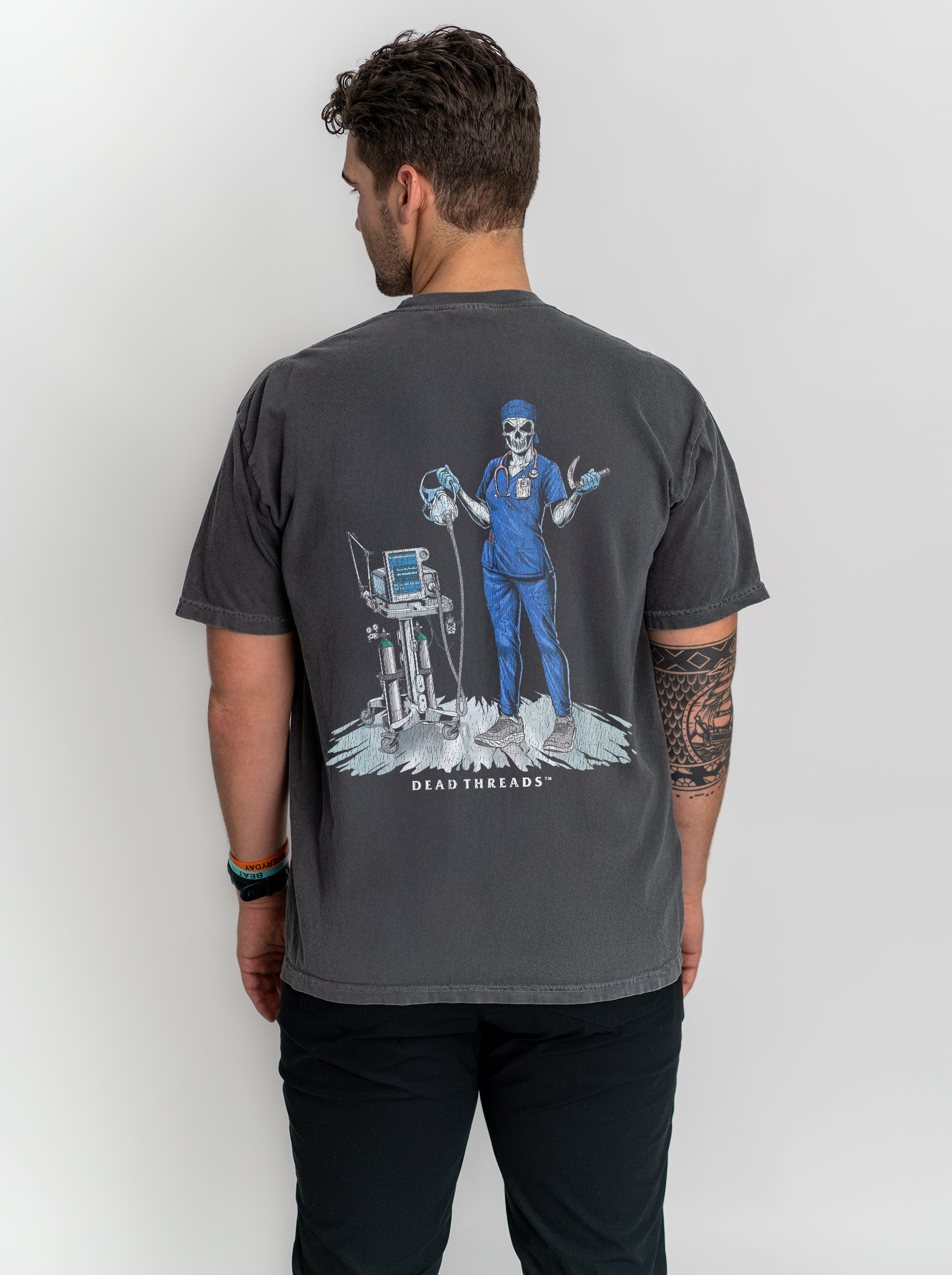 PEEP SHOW (RESPIRATORY THERAPIST, FEMALE) - “DT ESSENTIAL" PREMIUM T - SHIRT – T-Shirt – Dead Threads Apparel