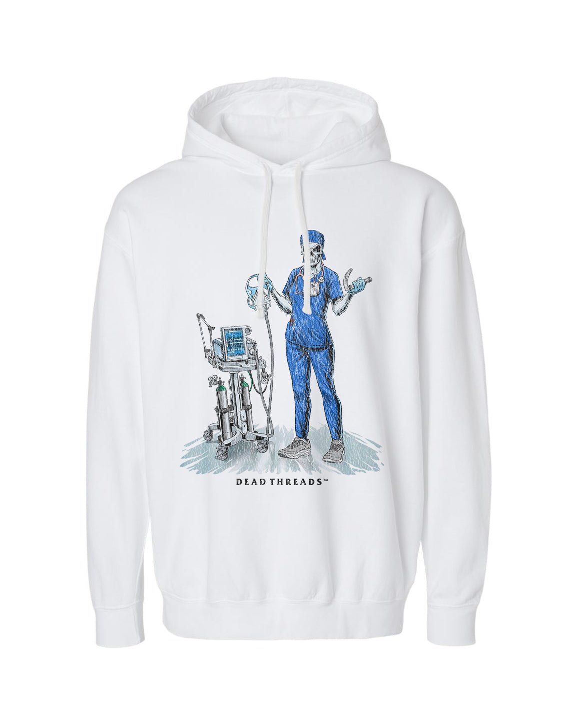 PEEP SHOW (RESPIRATORY THERAPIST, FEMALE) - LIGHTWEIGHT HOODIE – Lightweight – Dead Threads Apparel
