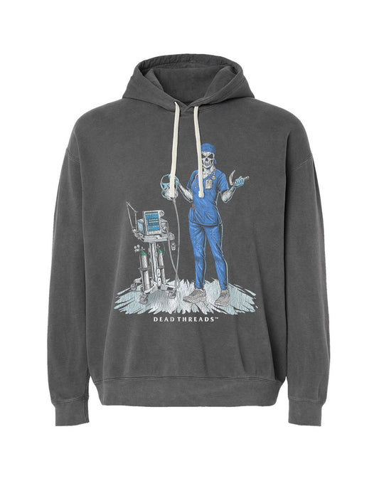 PEEP SHOW (RESPIRATORY THERAPIST, FEMALE) - LIGHTWEIGHT HOODIE – Lightweight – Dead Threads Apparel