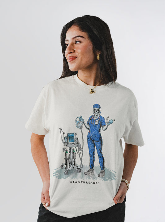 PEEP SHOW (RESPIRATORY THERAPIST, FEMALE) – T-Shirt – Dead Threads Apparel