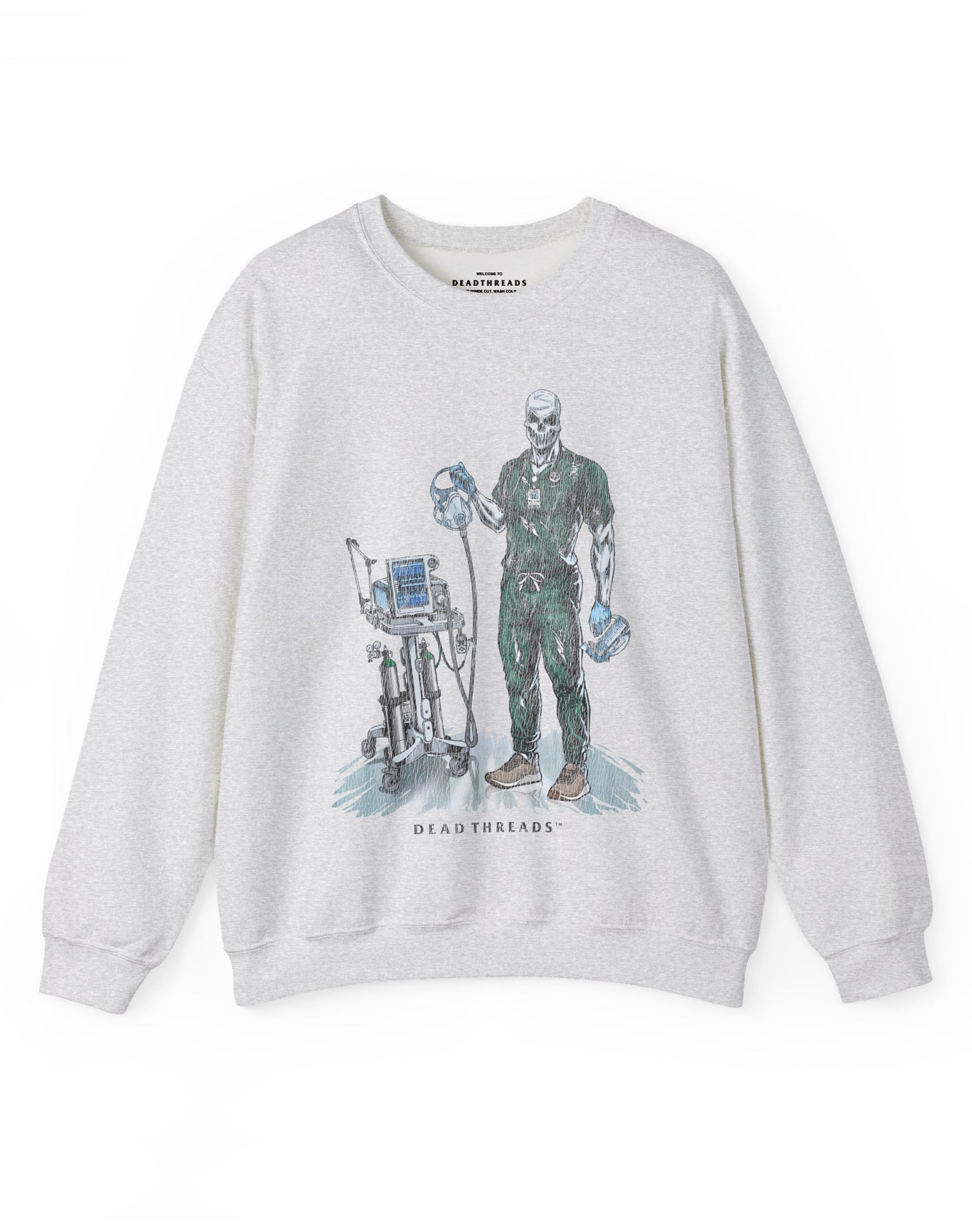 PEEP SHOW (RESPIRATORY THERAPIST, MALE) CREWNECK SWEATSHIRT – Sweatshirt – Dead Threads Apparel