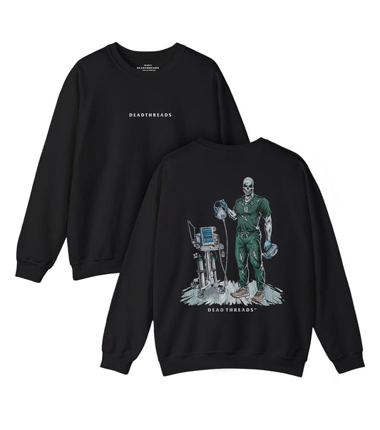 PEEP SHOW (RESPIRATORY THERAPIST, MALE) - “DT ESSENTIAL" CREWNECK SWEATSHIRT – Sweatshirt – Dead Threads Apparel