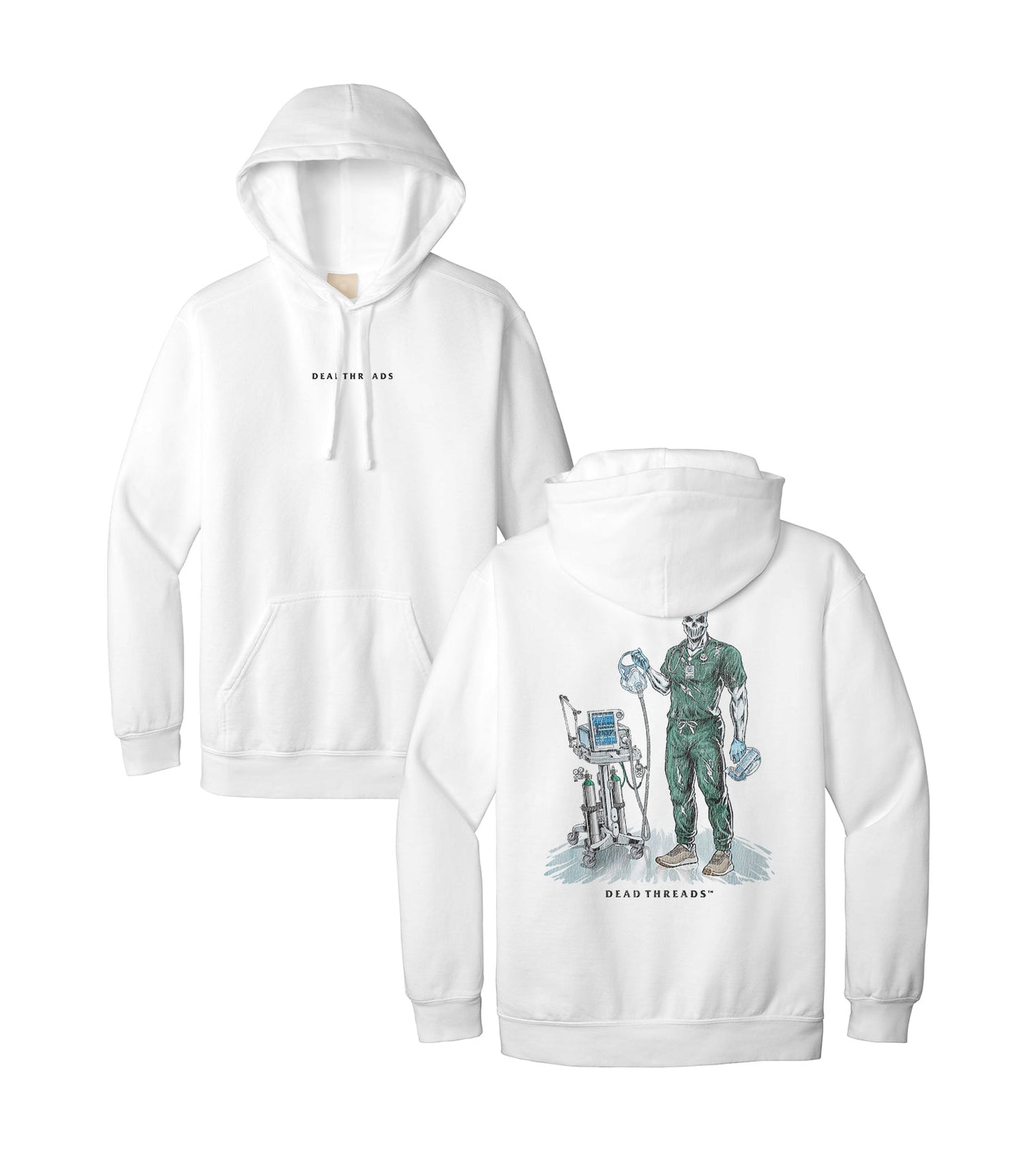 PEEP SHOW (RESPIRATORY THERAPIST, MALE) - “DT ESSENTIAL" HOODIE – Hoodie – Dead Threads Apparel
