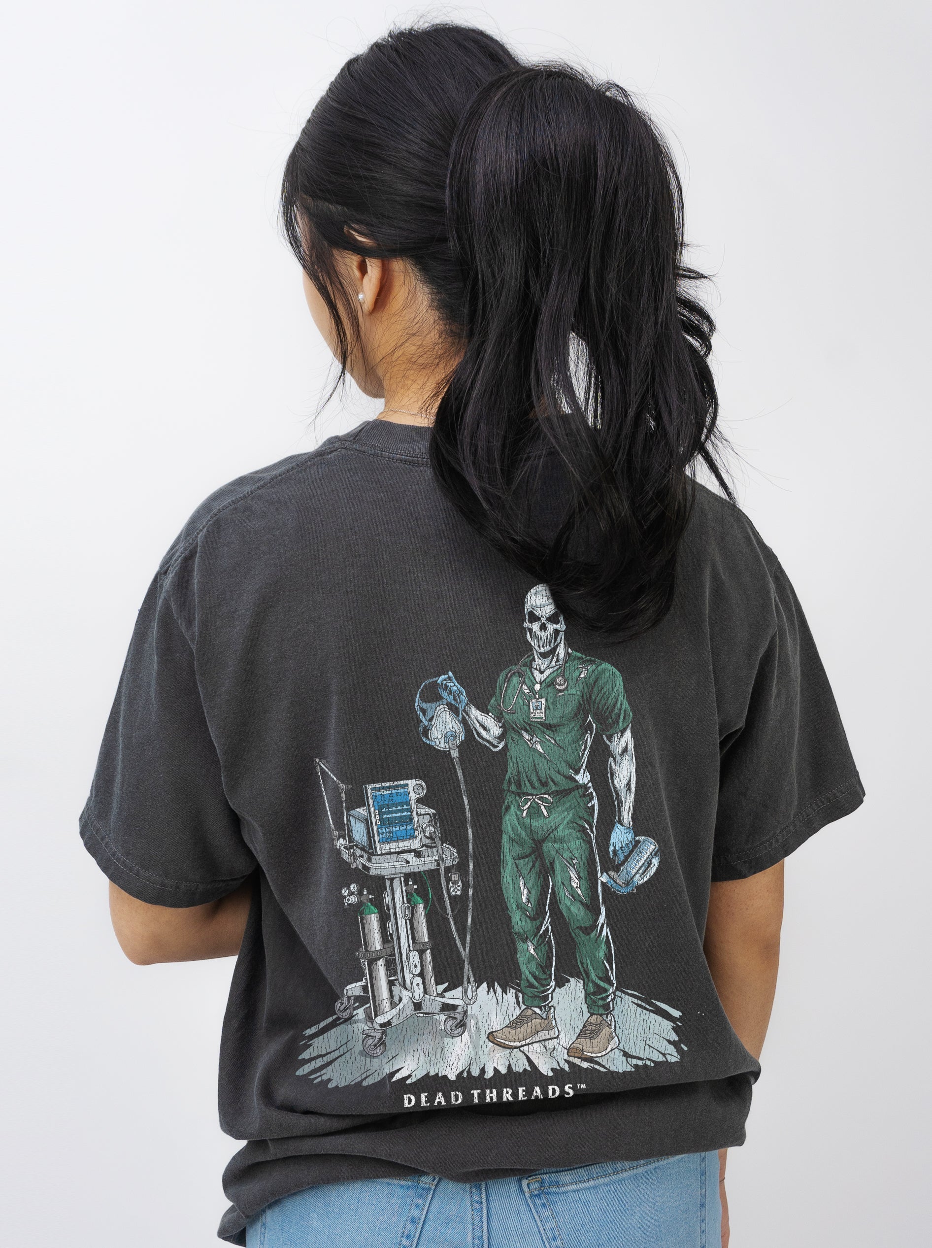 PEEP SHOW (RESPIRATORY THERAPIST, MALE) - “DT ESSENTIAL" PREMIUM T - SHIRT – T-Shirt – Dead Threads Apparel