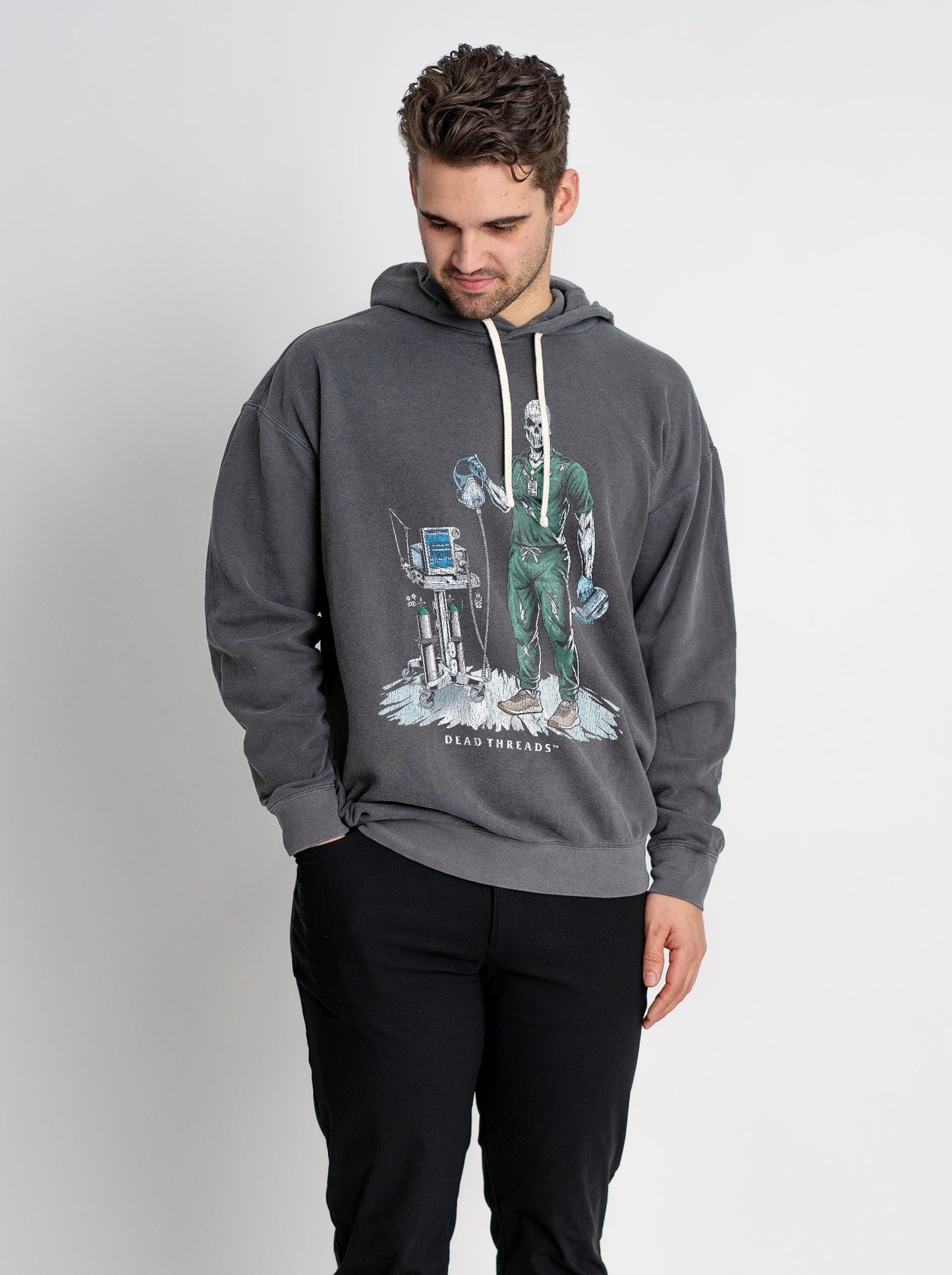 PEEP SHOW (RESPIRATORY THERAPIST, MALE) - LIGHTWEIGHT HOODIE – Lightweight – Dead Threads Apparel