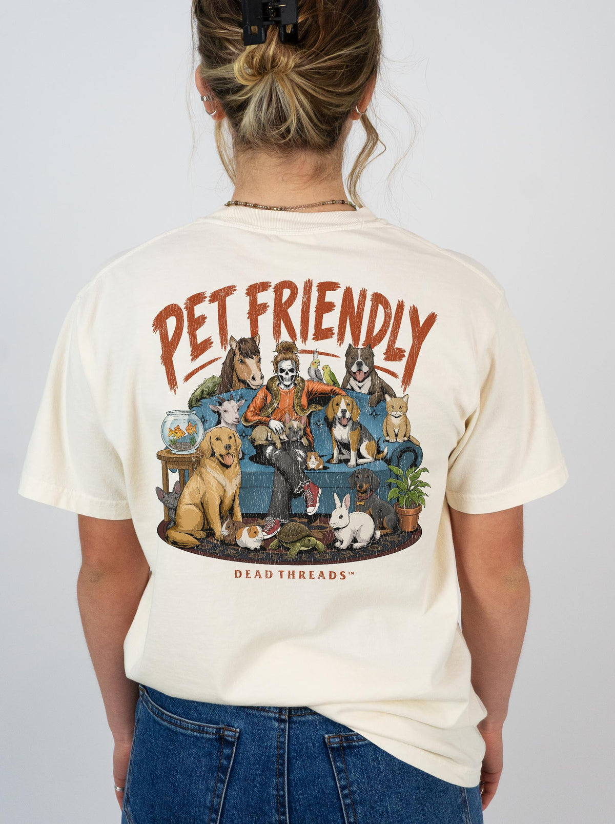 PET FRIENDLY (FEMALE) - “DT ESSENTIAL" PREMIUM T-SHIRT – T-Shirt – Dead Threads Apparel