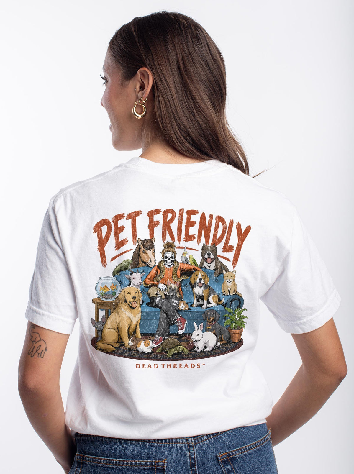 PET FRIENDLY (FEMALE) - “DT ESSENTIAL" PREMIUM T-SHIRT – T-Shirt – Dead Threads Apparel