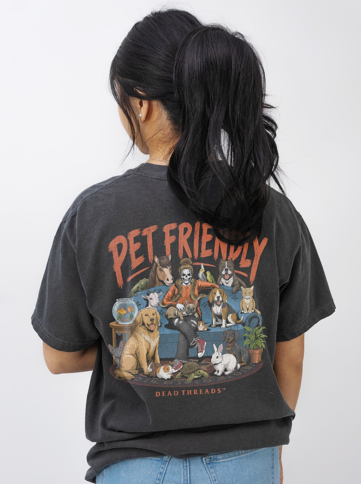PET FRIENDLY (FEMALE) - “DT ESSENTIAL" PREMIUM T-SHIRT – T-Shirt – Dead Threads Apparel