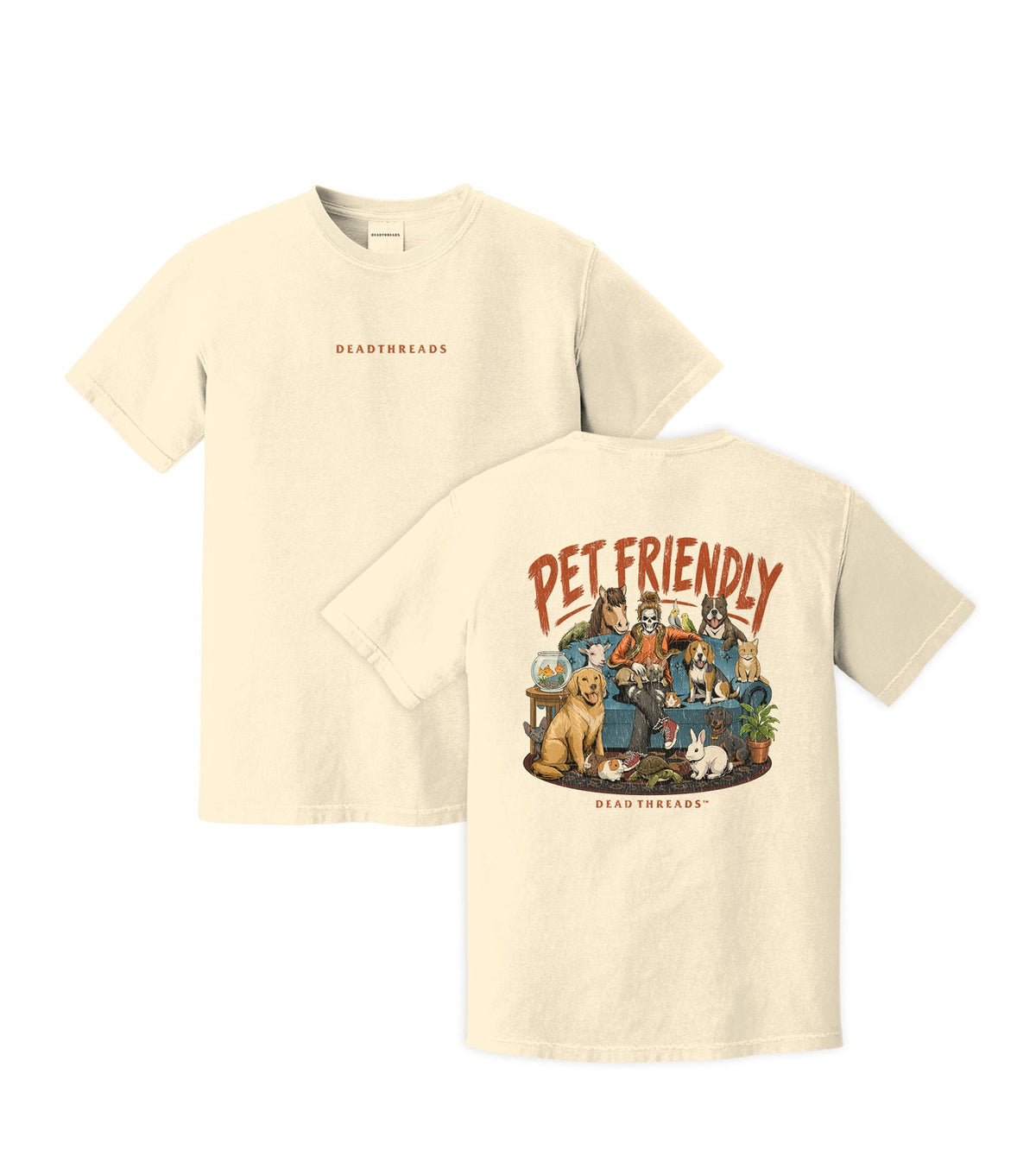 PET FRIENDLY (FEMALE) - “DT ESSENTIAL" PREMIUM T-SHIRT – T-Shirt – Dead Threads Apparel
