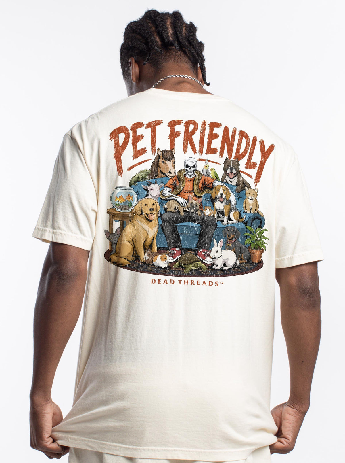 PET FRIENDLY (MALE) - “DT ESSENTIAL" PREMIUM T-SHIRT – T-Shirt – Dead Threads Apparel