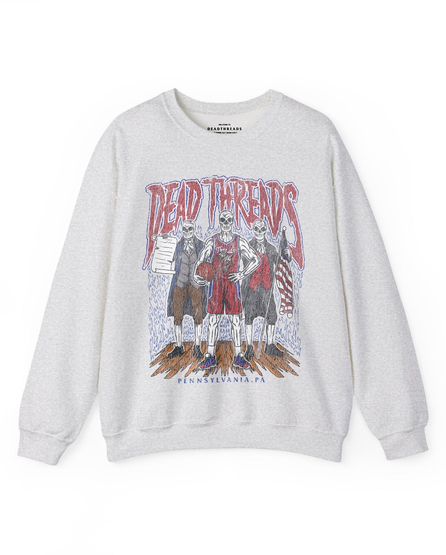 PHILADELPHIA BASKETBALL - CREWNECK SWEATSHIRT – Sweatshirt – Dead Threads Apparel
