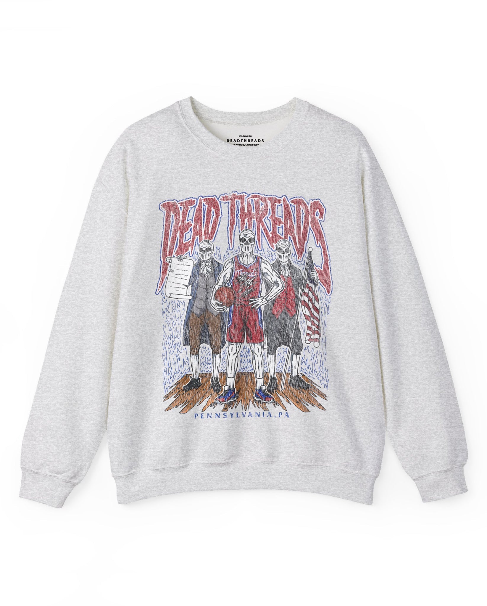PHILADELPHIA BASKETBALL - CREWNECK SWEATSHIRT – Sweatshirt – Dead Threads Apparel