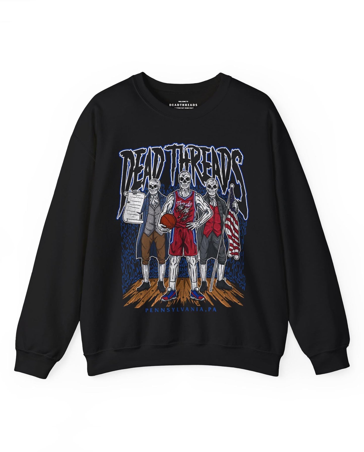 PHILADELPHIA BASKETBALL - CREWNECK SWEATSHIRT – Sweatshirt – Dead Threads Apparel