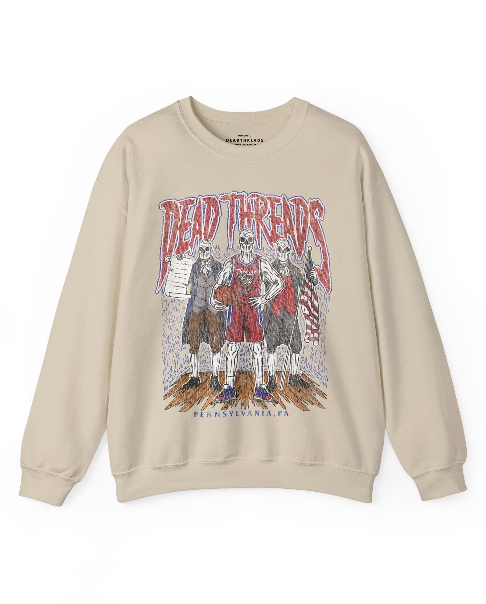 PHILADELPHIA BASKETBALL - CREWNECK SWEATSHIRT – Sweatshirt – Dead Threads Apparel