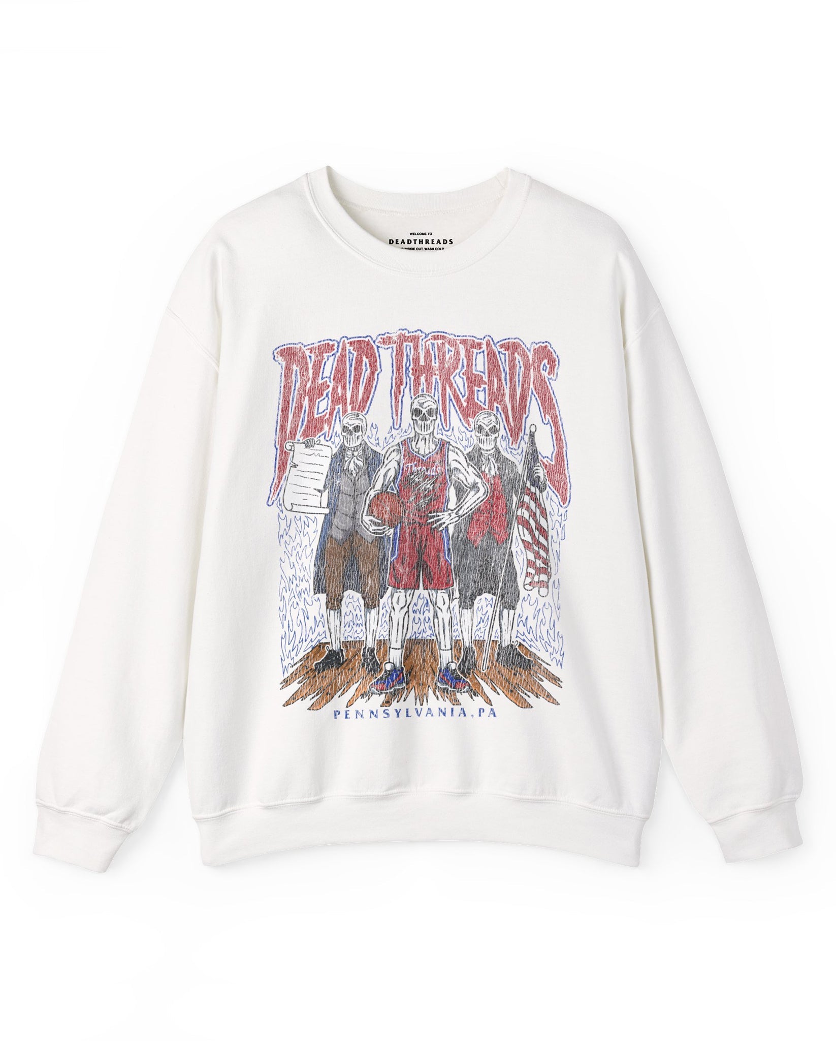 PHILADELPHIA BASKETBALL - CREWNECK SWEATSHIRT – Sweatshirt – Dead Threads Apparel