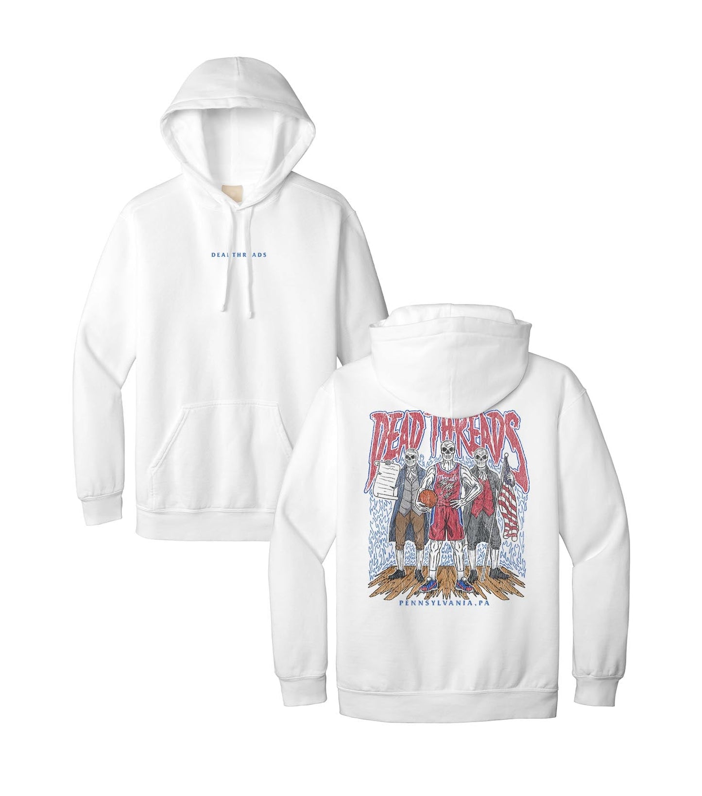 PHILADELPHIA BASKETBALL - “DT ESSENTIAL" HOODIE – Hoodie – Dead Threads Apparel